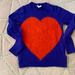 Crewcuts beautiful Purple Heart sweater sz 12